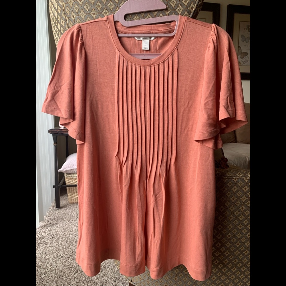 Banana Republic Short Sleeve Threadsoft  Cotton Blouse NWT